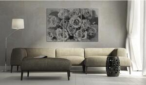 Canvas Tavla - Tolv roses - triptych - 60x40