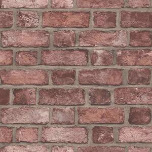 Homestyle Tapet Brick Wall röd
