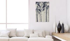Canvas Tavla - Forest In Fog - 40x60