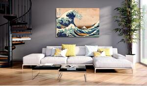 Canvas Tavla - The Great Wave off Kanagawa (Reproduction) - 90x60