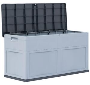 Dynbox 320 liter grå svart