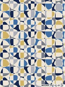 Mosaik Kuddfodral 47x47 cm - Blå
