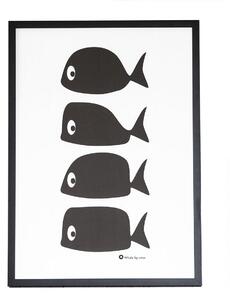 Poster Whale Multi - 30x40 cm