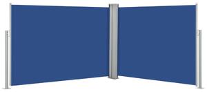 Infällbar sidomarkis blå 100x1000 cm