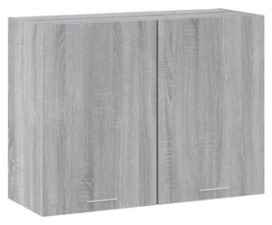 Väggskåp grå sonoma 80x31x60 cm konstruerat trä