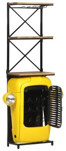 Vinhylla traktor gul 49x31x172 cm massivt mangoträ