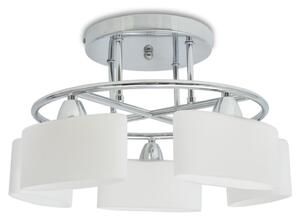 Taklampa med ovala glasskärmar för 5 E14-lampor 200 W