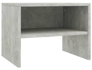 Sängbord betonggrå 40x30x30 cm konstruerat trä