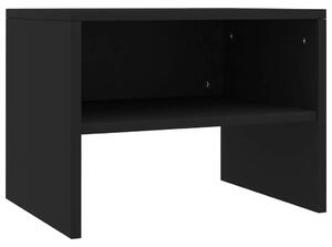 Sängbord svart 40x30x30 cm konstruerat trä
