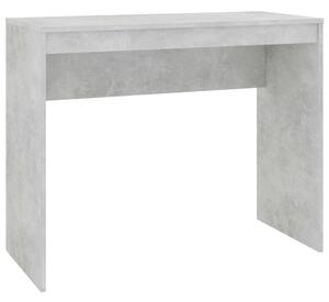 Skrivbord betonggrå 90x40x72 cm konstruerat trä