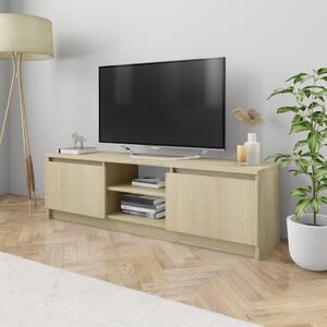 Tv-bänk sonoma-ek 120x30x35,5 cm konstruerat trä