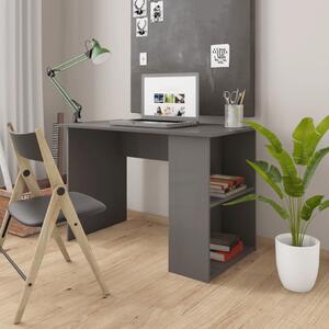 Skrivbord grå högglans 110x60x73 cm spånskiva