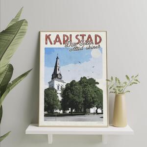 Karlstad Poster - Vintage Travel Collection - A4