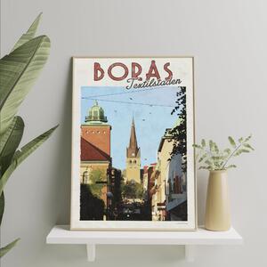 Borås Poster - Vintage Travel Collection - 30x40