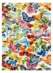 Konstsilkesmatta Butterflies