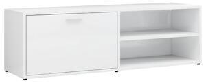 TV-bänk vit högglans 120x34x37 cm konstruerat trä
