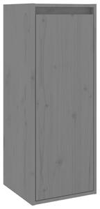 Väggskåp grå 30x30x80 cm massiv furu