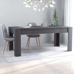 Matbord grå 180x90x76 cm spånskiva