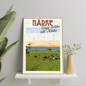 Närke Poster - Vintage Travel Collection - 30x40