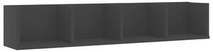 CD-hylla svart 100x18x18 cm spånskiva