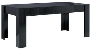 Matbord svart högglans 180x90x76 cm spånskiva