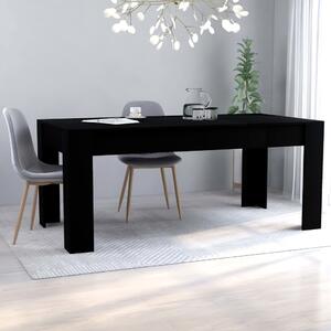 Matbord svart 180x90x76 cm spånskiva