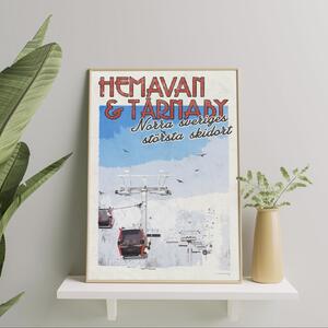 Hemavan Tärnaby Poster - Vintage Travel Collection - 30x40