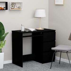 Skrivbord svart 90x45x76 cm spånskiva