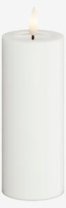 DeluxeHomeart - LED-pelarljus 5x12,5 cm - Vit - Ljus - Från Homeroom