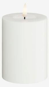 DeluxeHomeart - LED-pelarljus 7,5x10 cm - Vit - Ljus - Från Homeroom