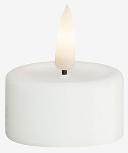 DeluxeHomeart - LED värmeljus 4x4,5 cm 2 st - Vit - Ljus - Från Homeroom