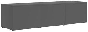 TV-bänk grå 120x34x30 cm spånskiva