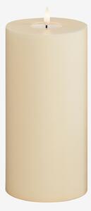 DeluxeHomeart - LED-pelarljus 10x20 cm - Vit - Ljus - Från Homeroom