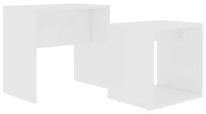 Soffbord set vit 48x30x45 cm konstruerat trä