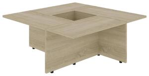 Soffbord sonoma-ek 79,5x79,5x30 cm konstruerat trä