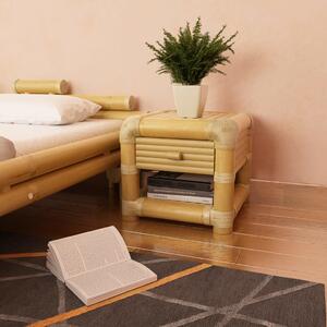 Sängbord 45x45x40 cm bambu naturlig