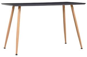 Matbord grå och ek 120x60x74 cm MDF