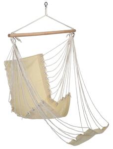 HI Hängstol med fotstöd beige bomull kanvas