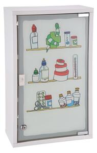 HI Medicinskåp 30x15x50 cm rostfritt stål
