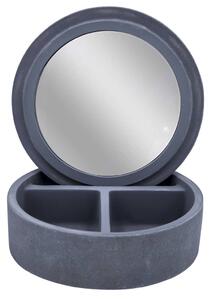 RIDDER Sminklåda med spegel cementgrå