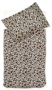 Jollein Påslakan och örngott leopard 100x140 cm brun