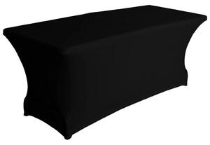 Perel Rektangulärt bordsöverdrag elastiskt svart
