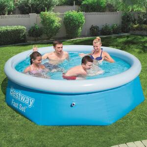 Bestway Pool uppblåsbar Fast Set rund 244x66 cm 57265