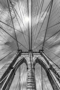 Fotografi NEW YORK CITY Brooklyn Bridge in Detail, Melanie Viola