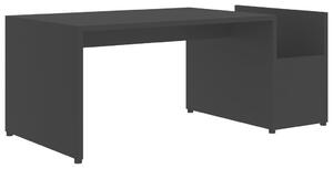 Soffbord svart 90x45x35 cm konstruerat trä