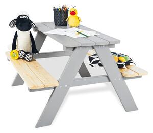 Pinolino Bänkbord för barn Nicki für 4 trä grå