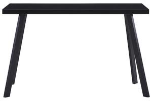 Matbord svart 120x60x75 cm härdat glas