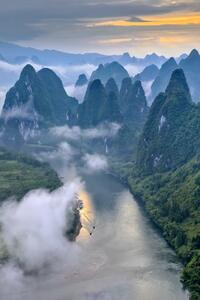 Konstfotografering Li River, Hua Zhu, (26.7 x 40 cm)