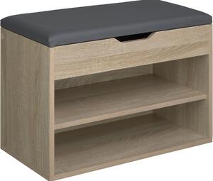 TecTake GmbH 403616 skobänk jasmina - lätt trä, ek sonoma