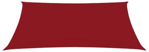 Solsegel oxfordtyg rektangulärt 2x3 m röd